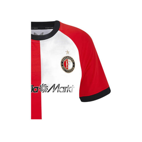 Castore Junior Feyenoord voetbalshirt Thuis Sport t-shirt Rood Jongens Meisjes Polyester Ronde hals 116 128