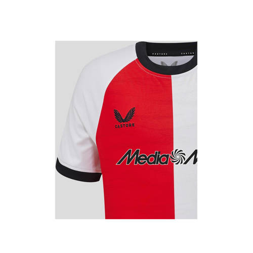 Castore Junior Feyenoord voetbalshirt Thuis Sport t-shirt Rood Jongens Meisjes Polyester Ronde hals 116 128
