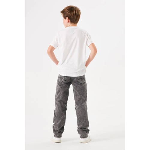 Garcia straight fit jeans medium used Grijs Jongens Stretchdenim Effen 128