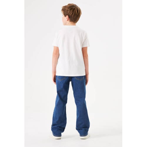 Garcia straight fit jeans dark used Blauw Jongens Stretchdenim Effen 128