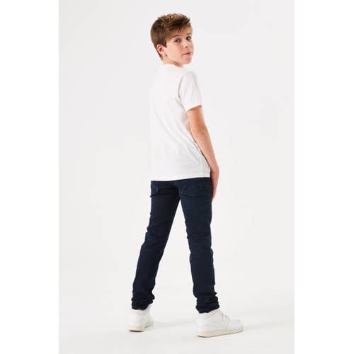 Garcia skinny jeans dark used Blauw Jongens Stretchdenim Effen 128