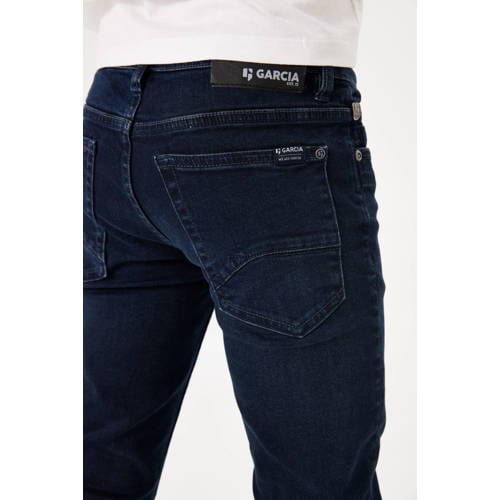 Garcia skinny jeans dark used Blauw Jongens Stretchdenim Effen 128
