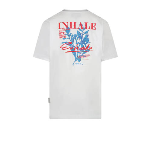 Cars T-shirt COLYN met backprint zachtblauw Jongens Katoen Ronde hals Backprint 140