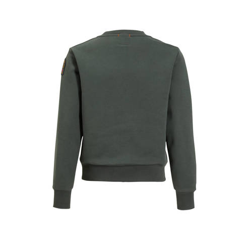 Parajumpers sweater groen Jongens Katoen Ronde hals Effen 176