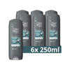 Dove Men+Care Eucalyptus + Mint 3-in-1 douchegel - 6 x 250 ml