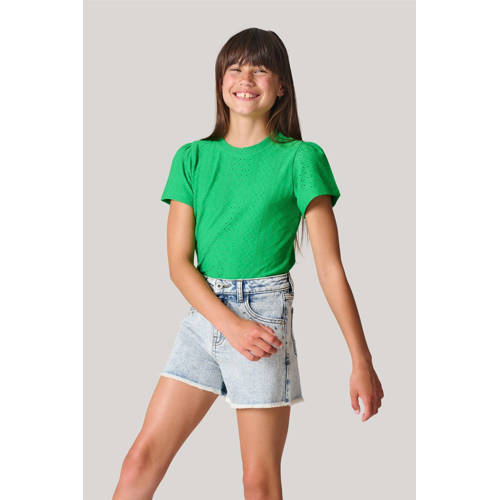 Shoeby T-shirt groen Meisjes Polyester Ronde hals Effen 170 176