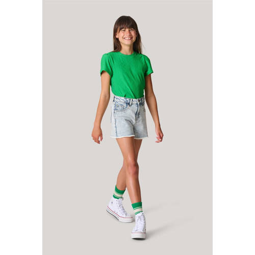 Shoeby T-shirt groen Meisjes Polyester Ronde hals Effen 170 176