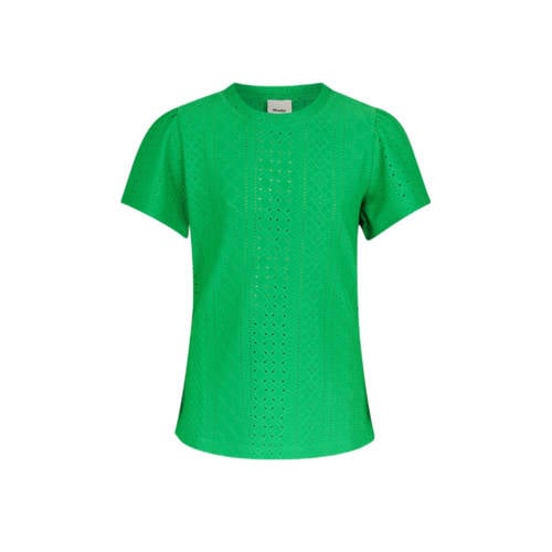 Shoeby T-shirt groen Meisjes Polyester Ronde hals Effen