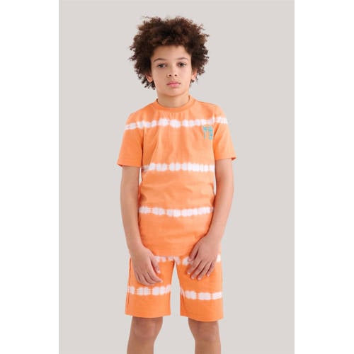Shoeby tie-dye short oranje Korte broek Jongens Katoen Tie-dye 98 104
