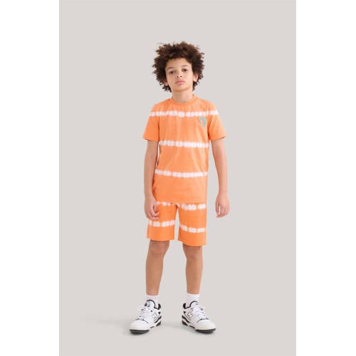 Shoeby tie-dye short oranje Korte broek Jongens Katoen Tie-dye 98 104