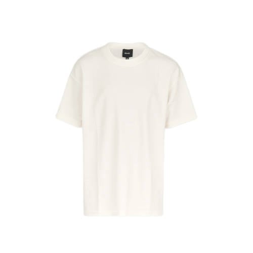 Shoeby T-shirt met backprint ecru Jongens Katoen Ronde hals Backprint - 110/116