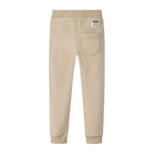 name it KIDS broek NKMHONK beige Jongens Sweat Effen 116