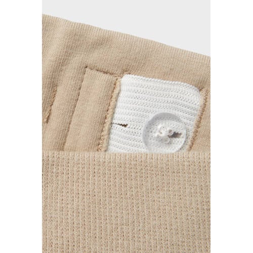 name it KIDS broek NKMHONK beige Jongens Sweat Effen 116