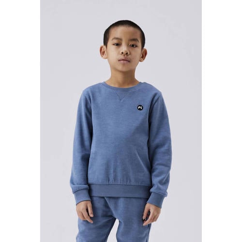 name it KIDS sweater NKMVIMO helderblauw Effen 122 128