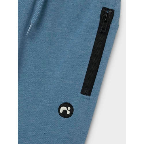 name it KIDS joggingbroek NKMVIMO helderblauw Jongens Sweat Effen 146
