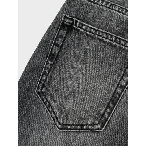 name it KIDS straight fit jeans NKMRYAN Grijs Jongens Denim Effen 176