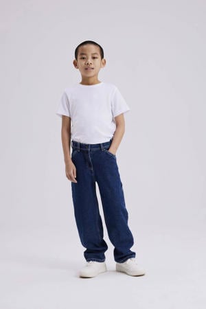 straight leg jeans NKMRYAN dark blue denim strong