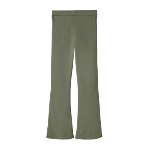 name it KIDS high waist flared broek NKFFRIKKALI paars Groen Meisjes Viscose 110