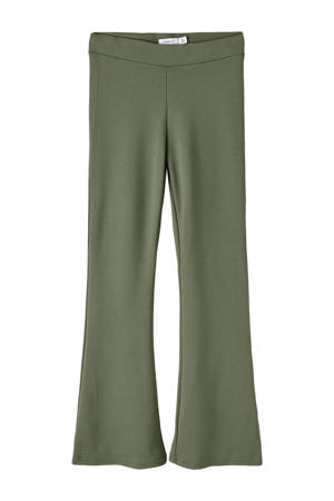 high waist flared broek NKFFRIKKALI paars