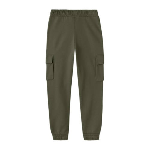 name it KIDS cargobroek NKMOLLIE Groen Jongens Sweat Effen 122