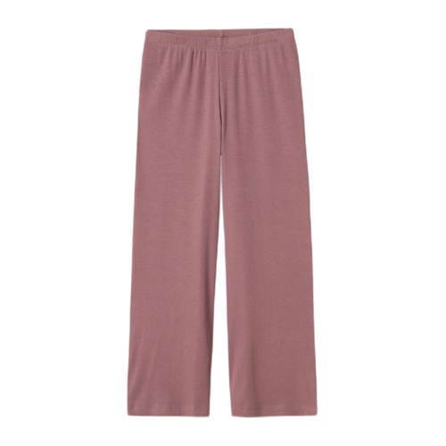 name it KIDS pyjama met bloemdessin paars mauve Meisjes Stretchkatoen Ronde hals 134 140