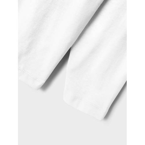 name it KIDS longsleeve NKMVOBBO wit Jongens Katoen Ronde hals Effen 116
