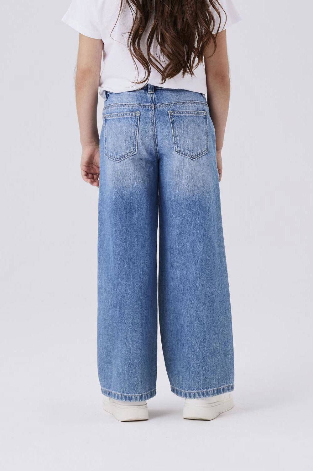 Name it NKFROSE WIDE NOOS jeans blauw 136297 | Van Tilburg
