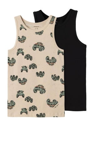 hemd - beige/zwart (set van 2)