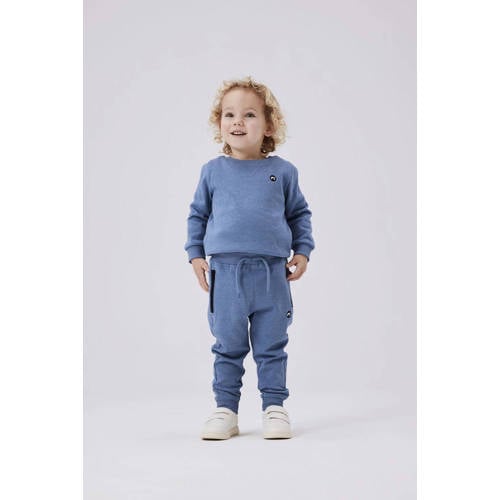 name it MINI slim fit joggingbroek NMMVIMO helderblauw Jongens Sweat Effen 92