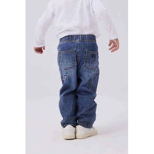 name it MINI straight fit jeans NMMRYAN dark blue denim Blauw Jog denim 104