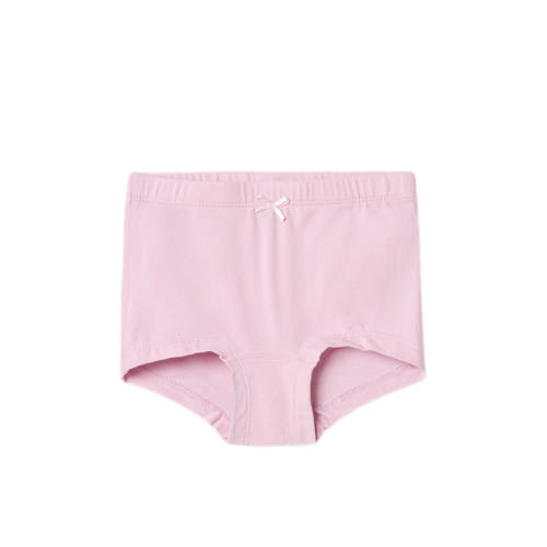 name it MINI hipster NMFTIGHTS BUTTERFLY set van 3 roze lichtroze Slip Meisjes Stretchkatoen 104