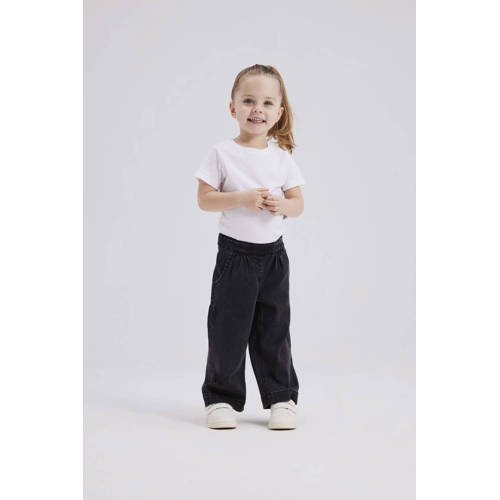 name it MINI wide leg jeans NMFBELLA black denim Zwart Meisjes Jog denim 80