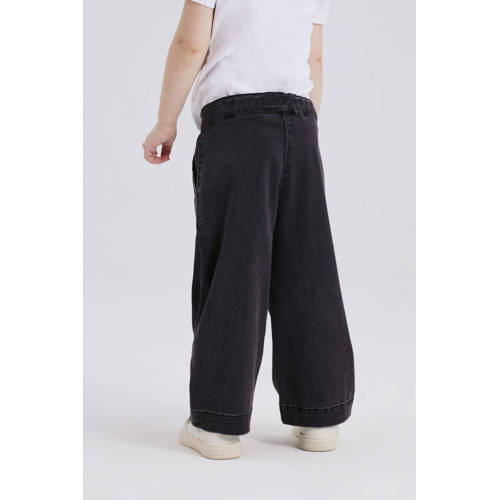 name it MINI wide leg jeans NMFBELLA black denim Zwart Meisjes Jog denim 80