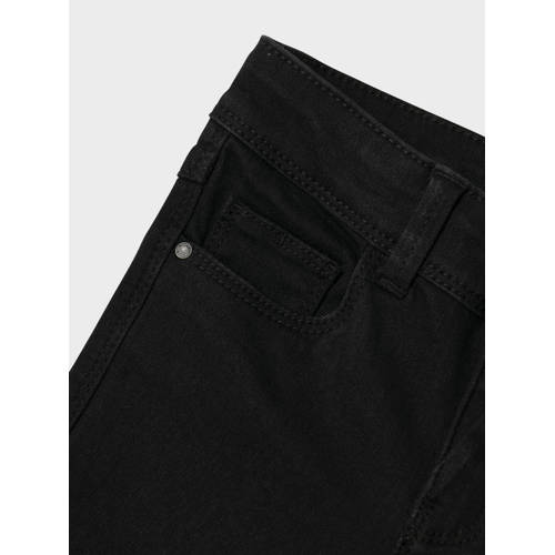 name it KIDS bootcut fit jeans NKFPOLLY black denim Zwart Meisjes Stretchdenim 104