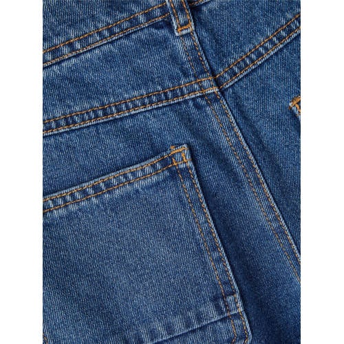 name it KIDS straight fit jeans NKMRYAN dark blue denim Blauw Effen 146