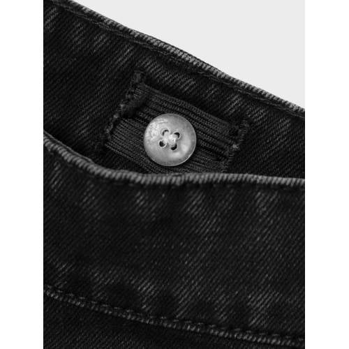 name it KIDS wide leg jeans NKFROSE black Zwart Meisjes Denim Effen 170