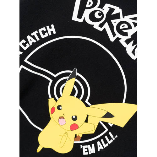 name it KIDS Pokemon hoodie NKMNOSCAR met printopdruk zwart Sweater Printopdruk 146 152