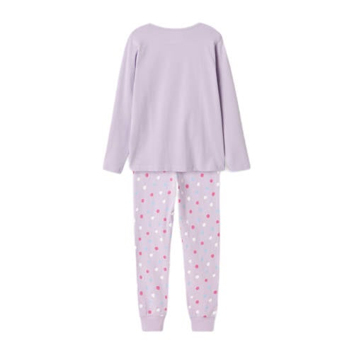 name it KIDS pyjama NKFNIGHTSET MAGICAL lila Paars Meisjes Stretchkatoen Ronde hals 158 164
