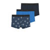 NAME IT KIDS boxershort NKMBOXER FOOTBALL - donkerblauw/zwart/blauw (set van 3)