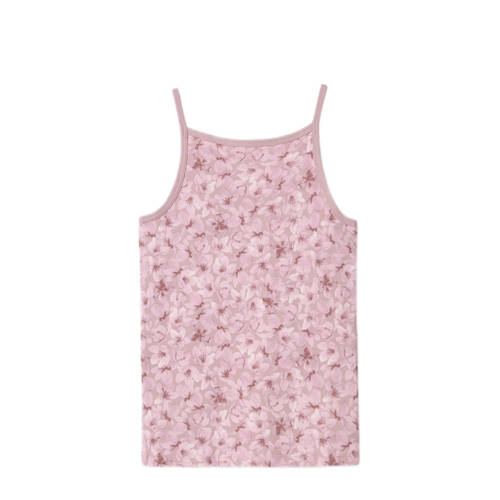 name it KIDS singlet NKFSTRAP TOP set van 2 paars mauve Hemd Meisjes Stretchkatoen Ronde hals 134 140