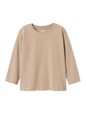 longsleeve NMMVOBBO beige