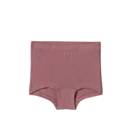 name it MINI hipster NMFTIGHTS FLOWER set van 3 paars mauve Slip Meisjes Stretchkatoen 98