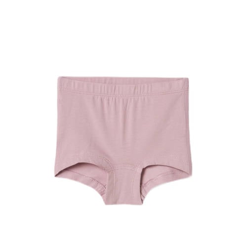 name it MINI hipster NMFTIGHTS FLOWER set van 3 paars mauve Slip Meisjes Stretchkatoen 98