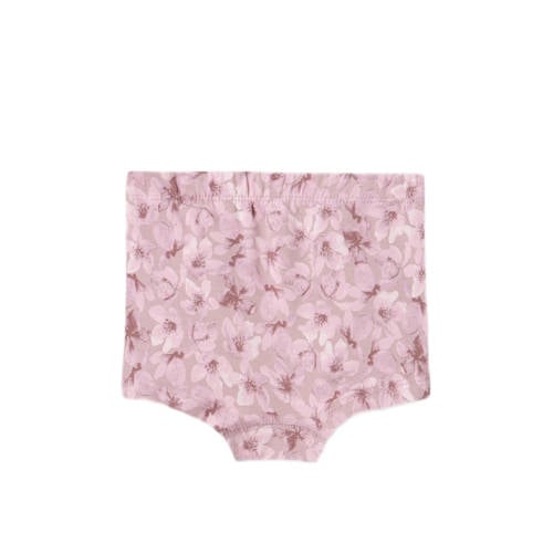 name it MINI hipster NMFTIGHTS FLOWER set van 3 paars mauve Slip Meisjes Stretchkatoen 98