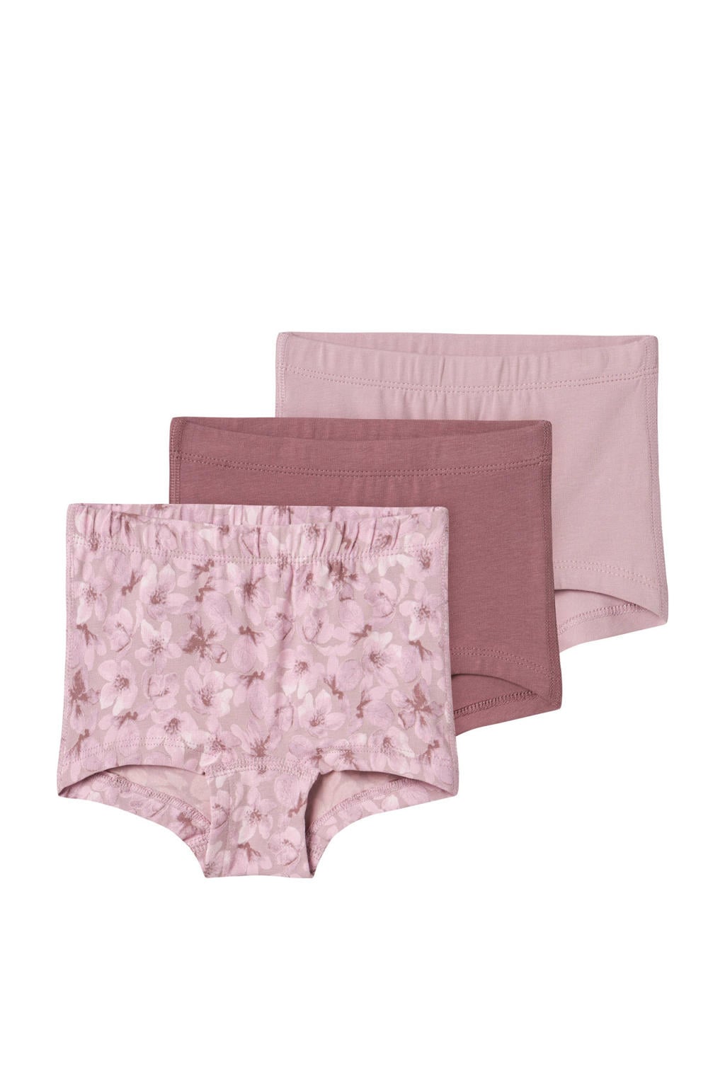 NAME IT MINI hipster NMFTIGHTS FLOWER - s/mauve (set van 3 paar)