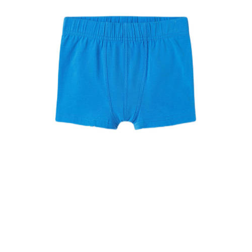 name it MINI boxershort NMMTIGHTS FOOTBALL set van 3 donkerblauw blauw zwart Jongens Stretchkatoen 110