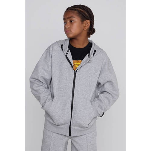 Coolcat Unisex Vest Charly met Capuchon Grijs Printopdruk