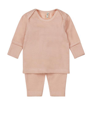 broek + longsleeve roze