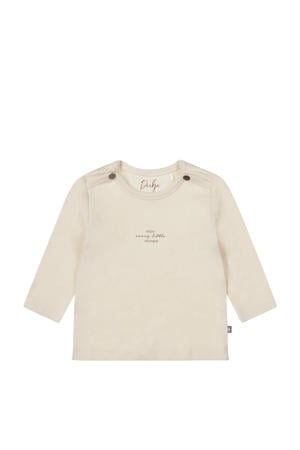 baby longsleeve met tekst offwhite