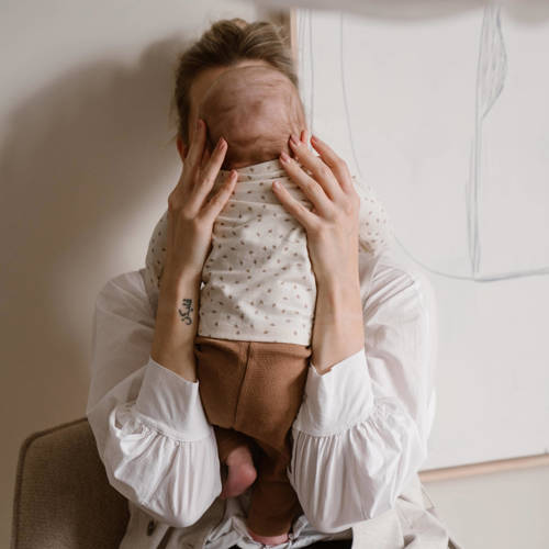 Dirkje baby broek bruin Jongens Meisjes Stretchkatoen Effen 62